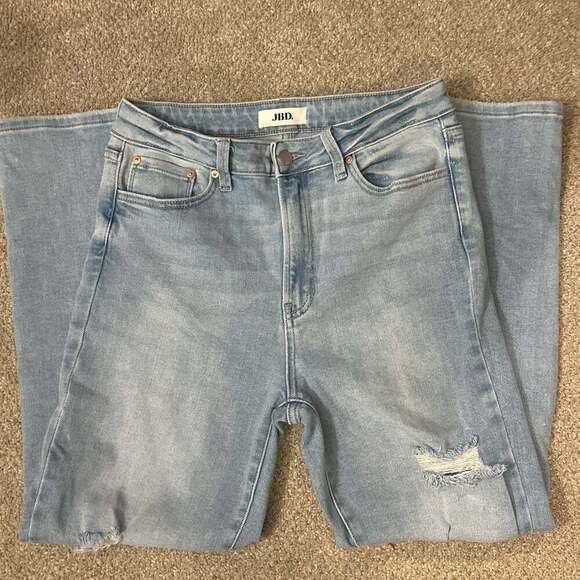 JBD Just Black Blue Sz 30 Distressed Denim Jeans - Picture 1 of 5